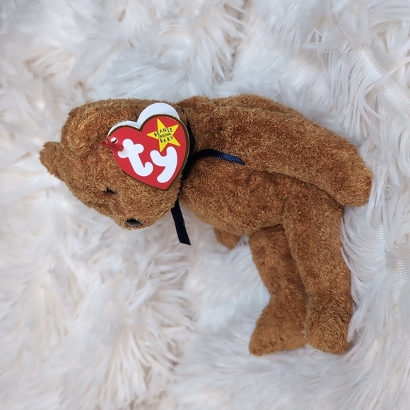 Green Bay Packers Ty Beanie Baby FUZZ Teddy Bear - Retired Vintage Collectible - Picture 5 of 12